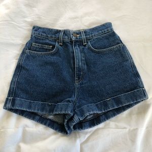 American Apparel High Waisted Shorts